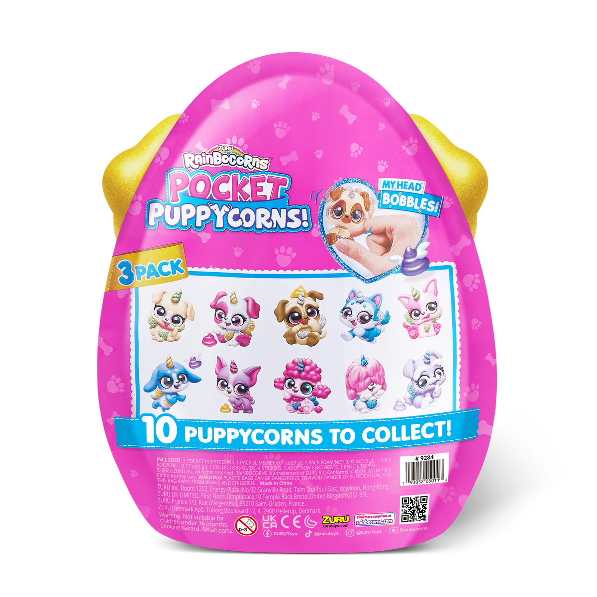 Rainbocorns Pocket Puppycorn Surprise Bobble Head (Large) (S1)
