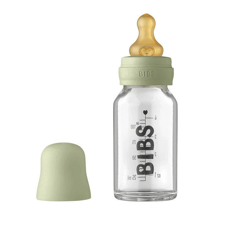 Bibs - Heat Resistant Designed With Anti-Colic Function Baby Glass Bottle Complete Set – 120ml