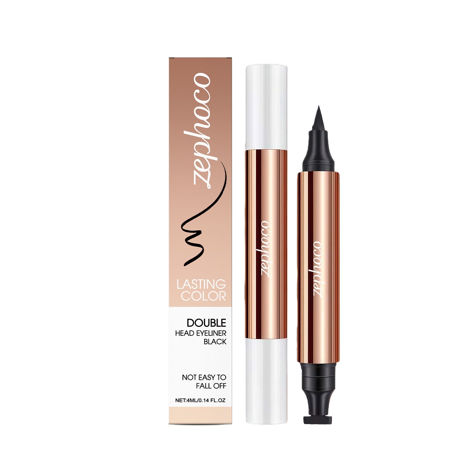 Double-Headed Eyeliner Pen, Long-Lasting, Smudge-Proof, Makeup Essential ,4ml