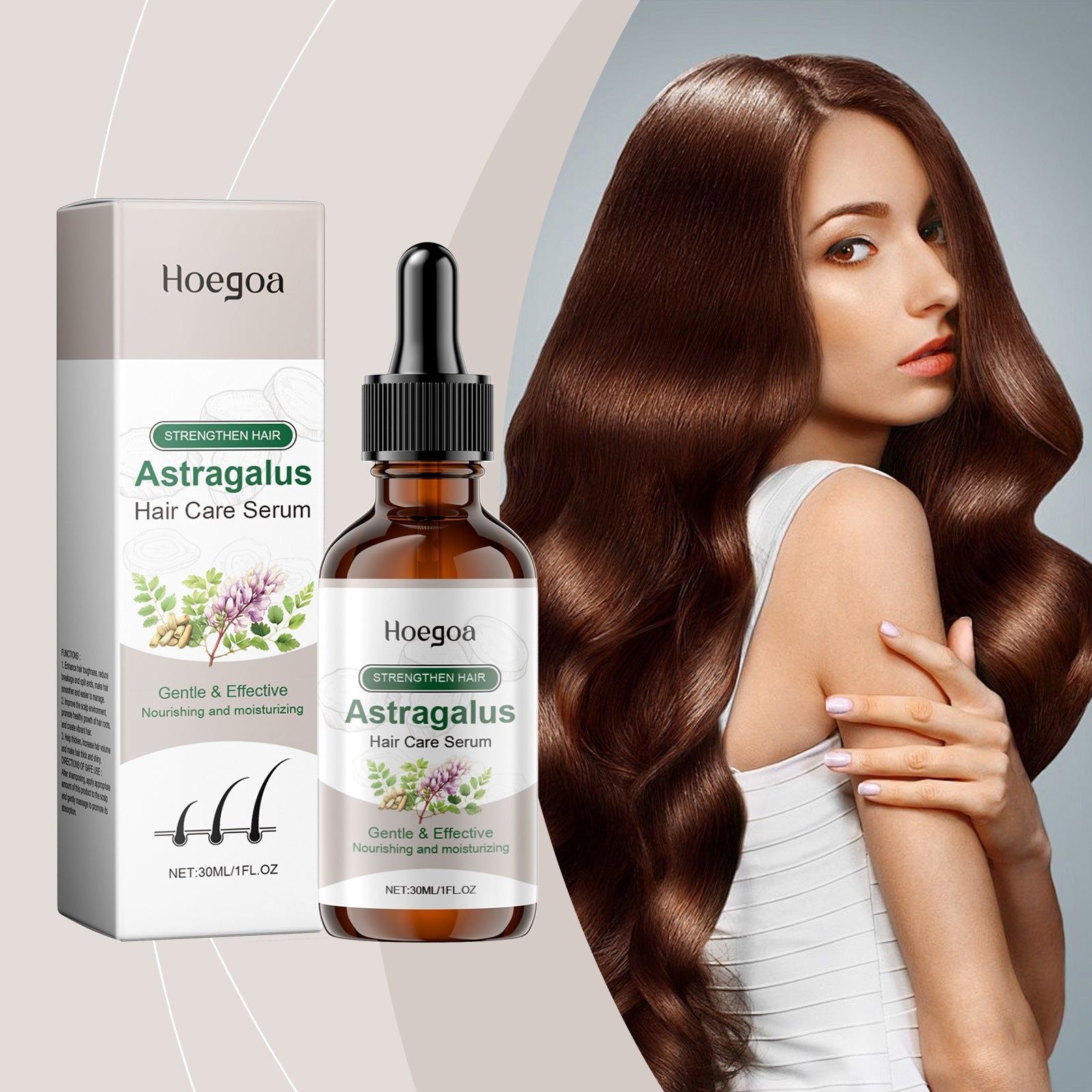 Boost Hair Growth Serum, Nourish Scalp, Strengthen Hair, Thicker Fuller Hair ,30ml