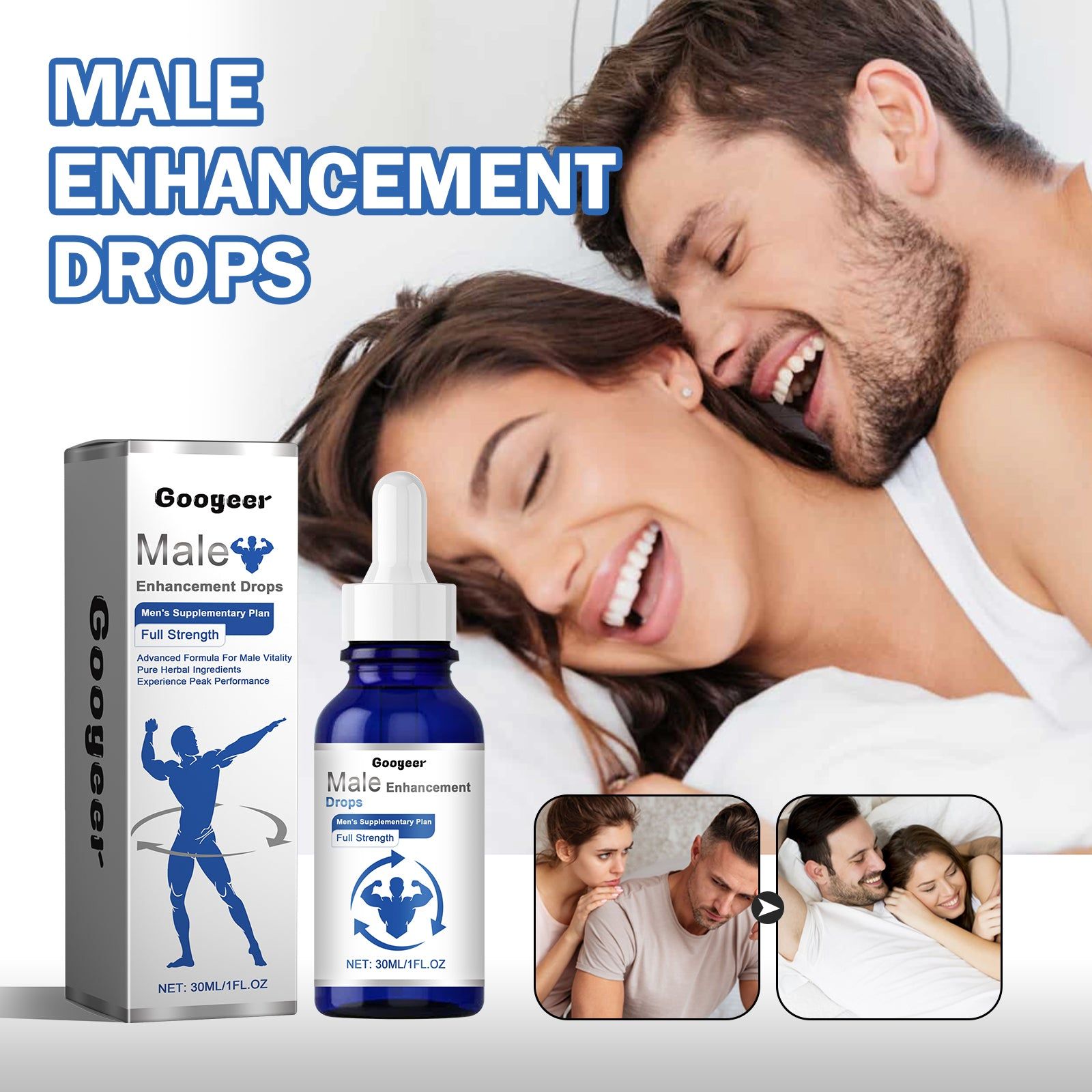 Boost Male Performance with Natural Body Care Drops, Enhance Energy & Confidence ,30ml