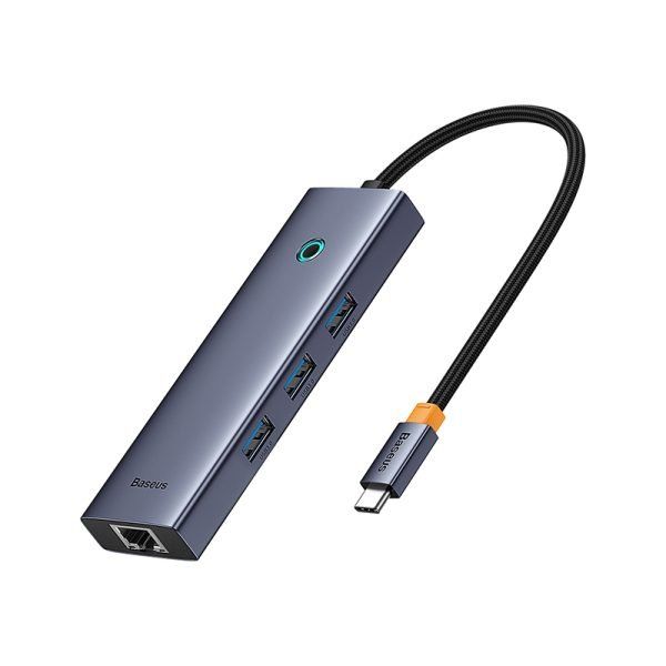 Baseus UltraJoy Series 4-Port USB HUB, Type-C to 4×USB 3.0, Space Grey, BA.B0005280A813-03.GY