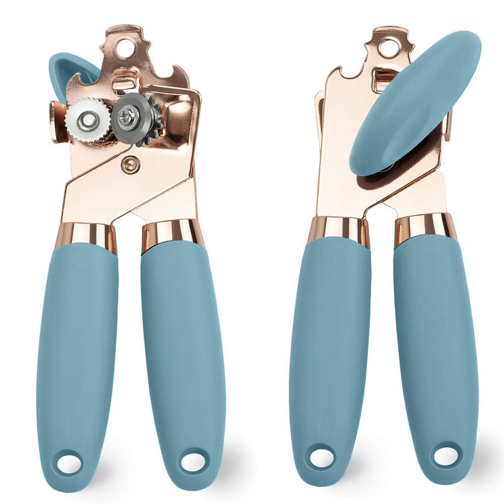 Manual Can Opener With Anti Slip Grip Handheld Smooth Edge Ergonomic