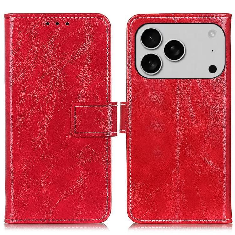 For iPhone 18 Pro Max / iPhone 17 Pro Max Retro Crazy Horse Texture Horizontal Flip Leather Phone Case