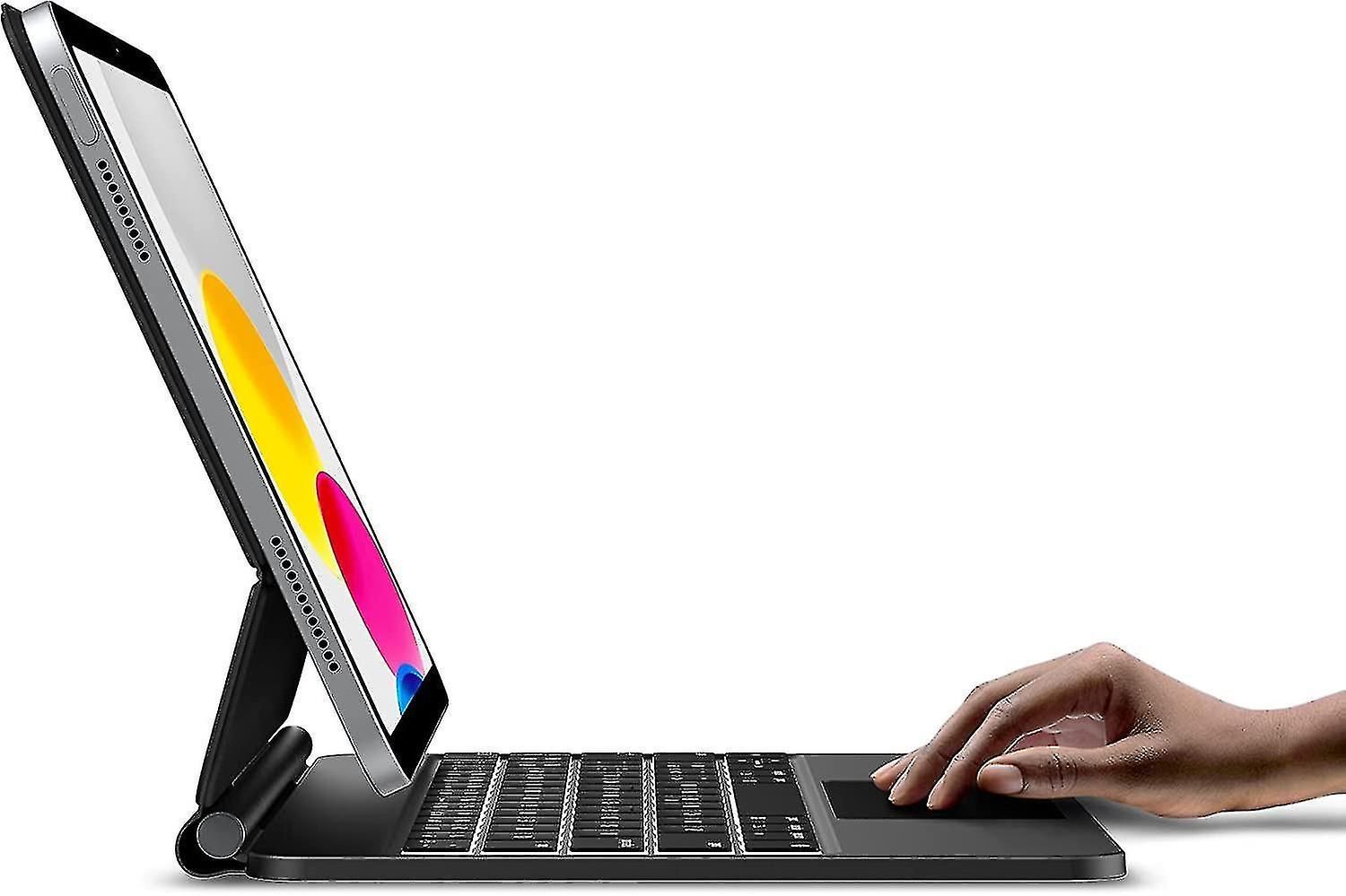 Slim Magnetic Backlit Keyboard Case For iPad 10th Generation (10.9-inch, 2022)  Wireless Cover with Keypad & Multi-touch Trackpad