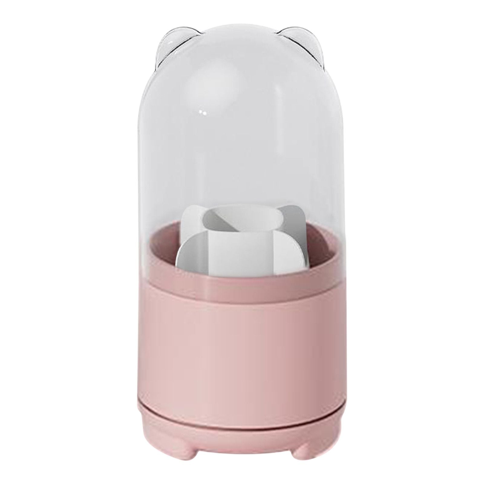 Makeup Brush Holder Dustproof Rotating Brush Organizer Pen Storage Box