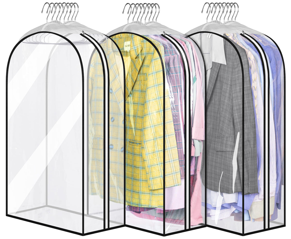 Clear Zippered Garment Bags