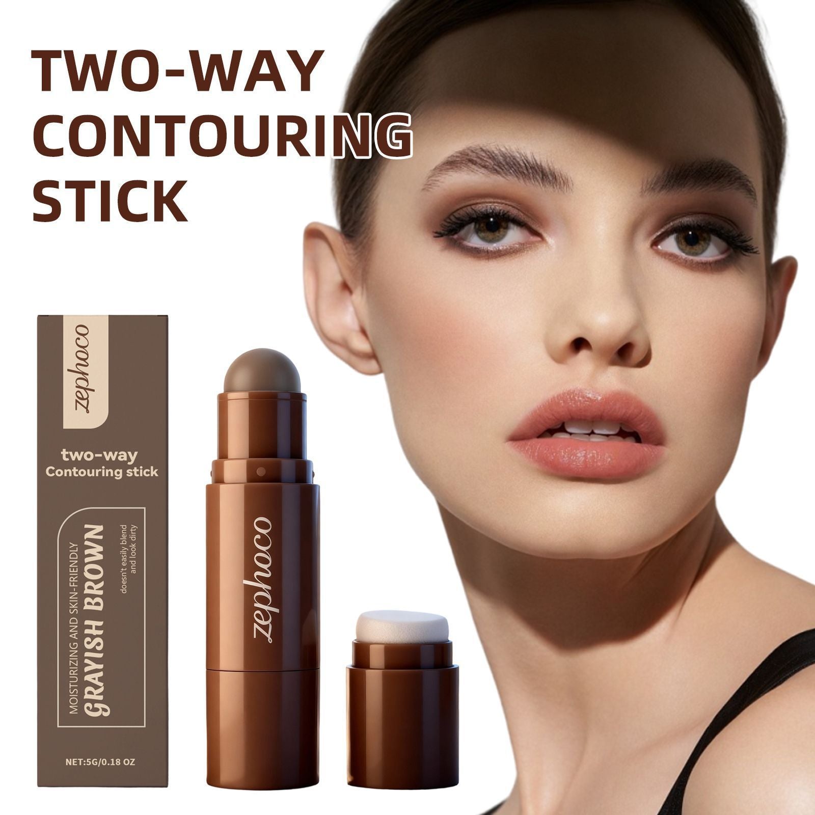 5g Gray Brown Contour Stick with Natural Face Sculpting