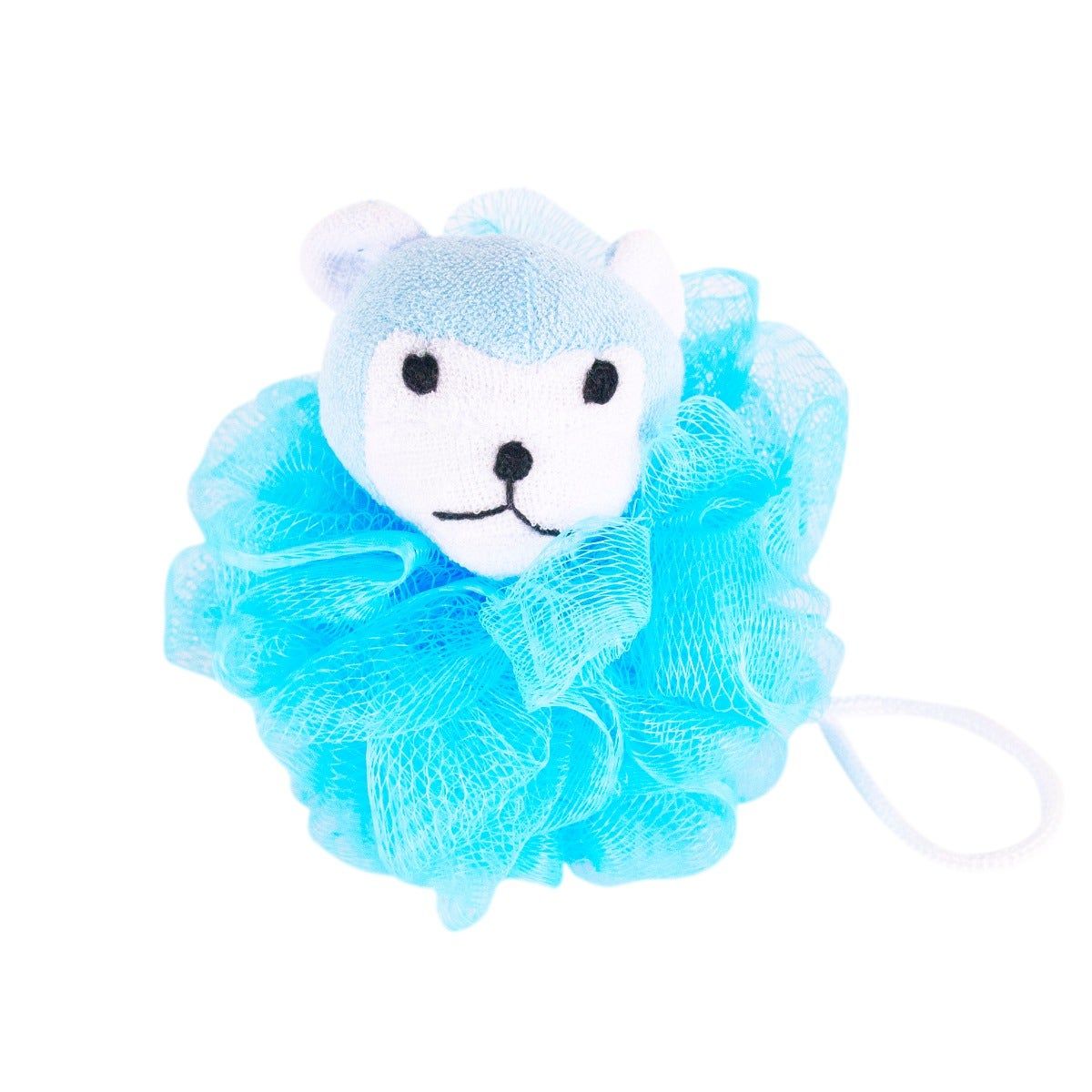 Moroccan Oil Animal Design Bath Mesh Sponge, Blue Lamb, Kbs M