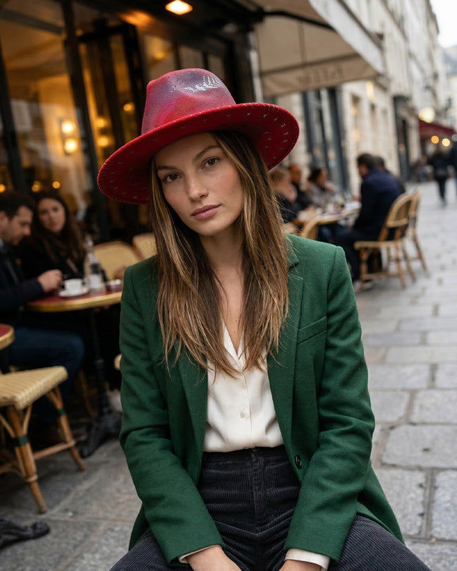 By Carmenzo wild berry hat