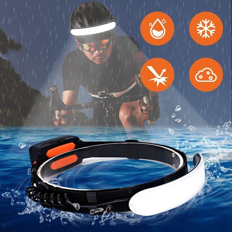 LED Headlamp Portable Rechargeable Headlight IPX6 Waterproof Fishing Camping Lantern