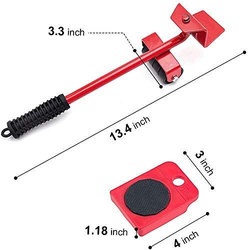 Furniture Lifter Mover Tool Set Heavy Duty Furniture Transport Shifter Wheel Moving Slider