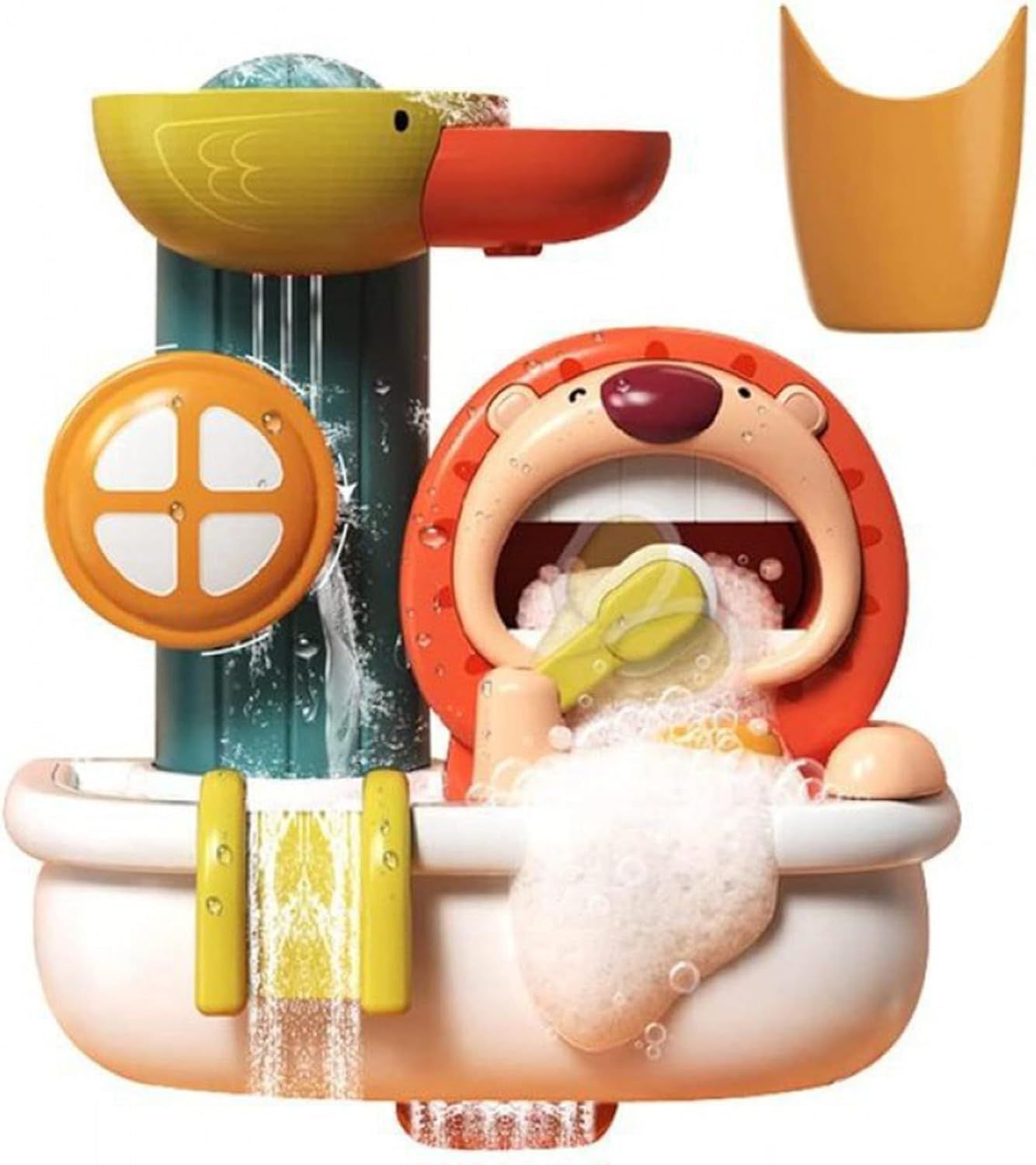 Baby Bath Toys Lion Bubble Bath Toys Bathtub Toys for Infants Toddlers 1-3 Years Old