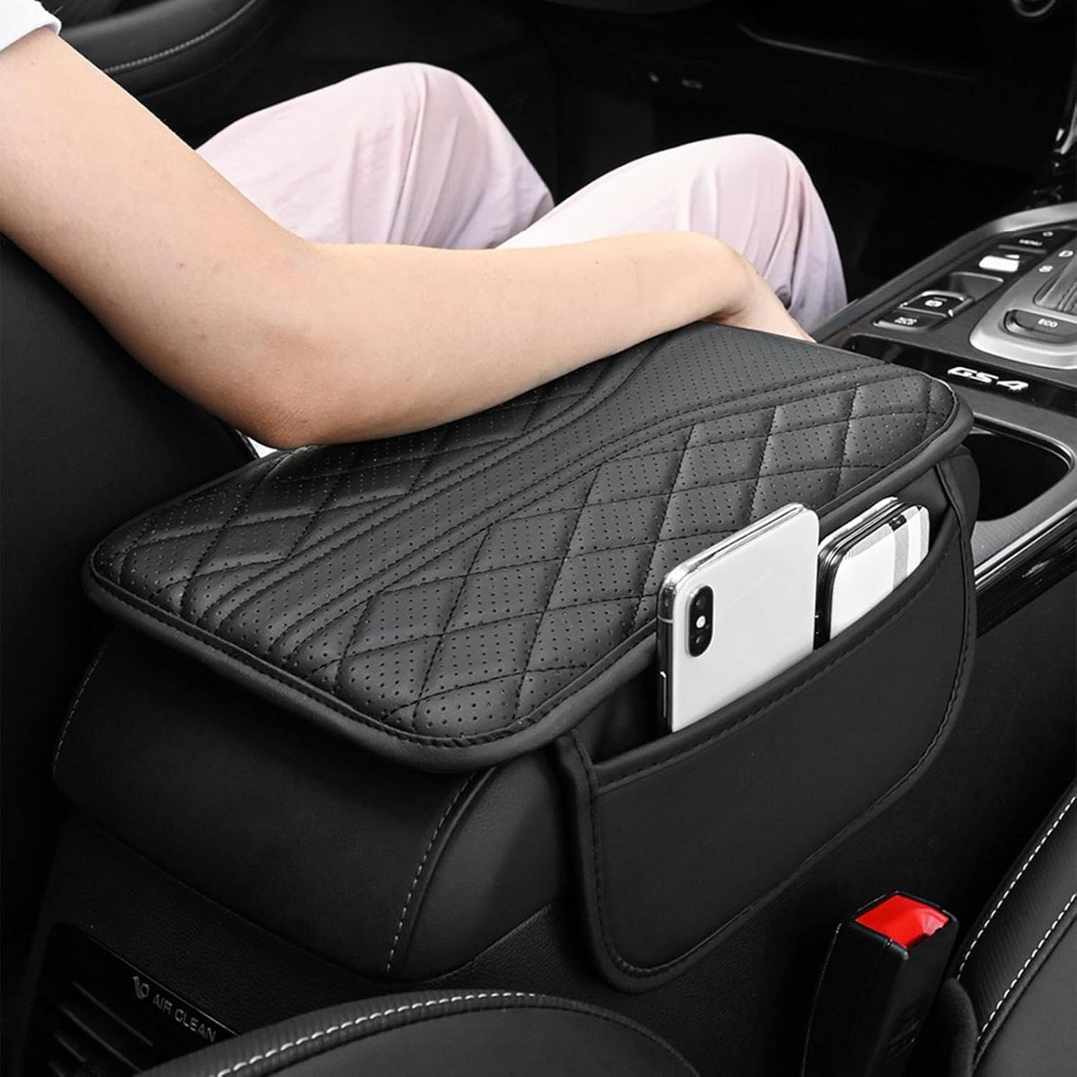 Car Armrest Cushion Car Center Console Armrest Pad With Storage bag