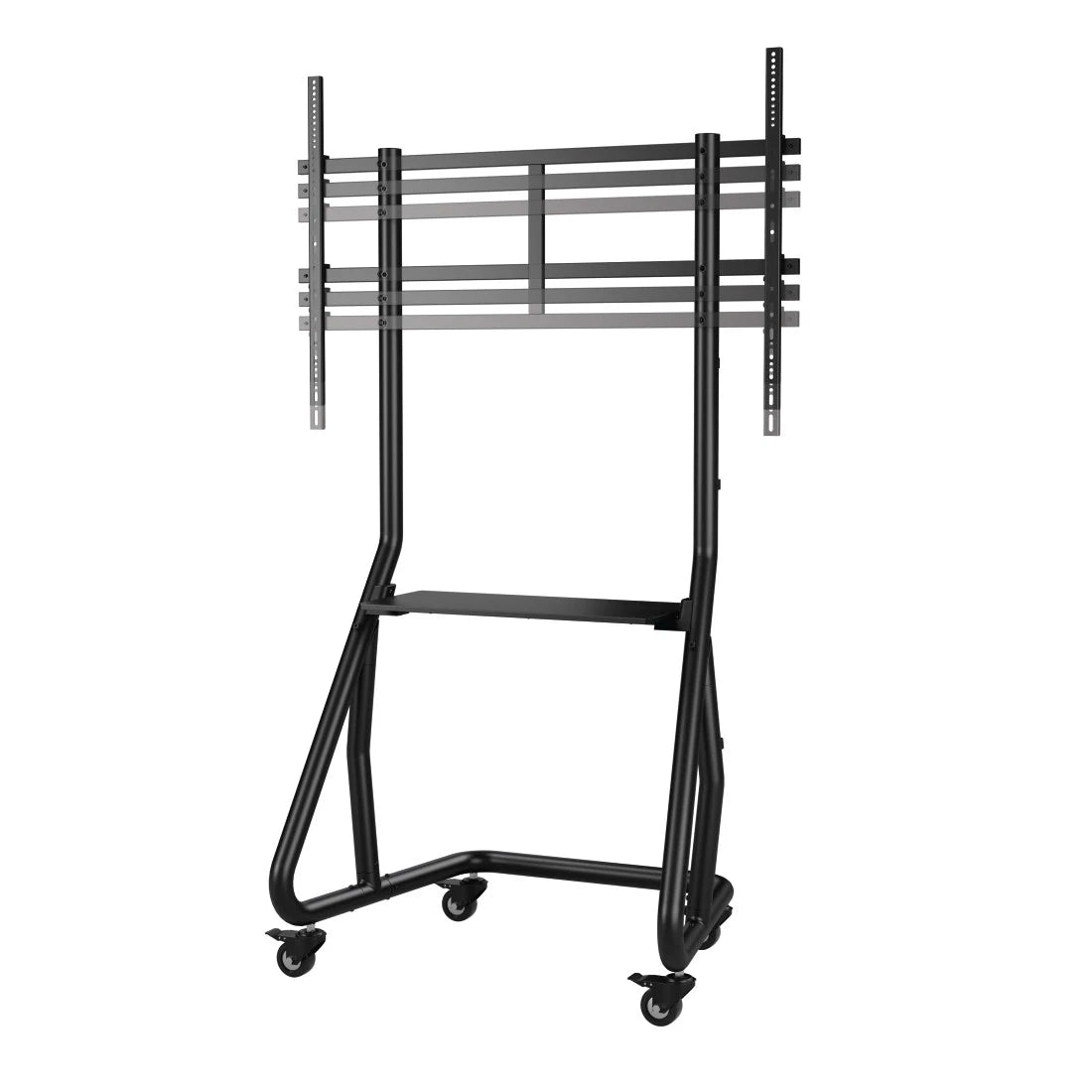 Hama 220875 Trolley Tv Stand With Castors,Up To 100",Height-Adjustable,Black