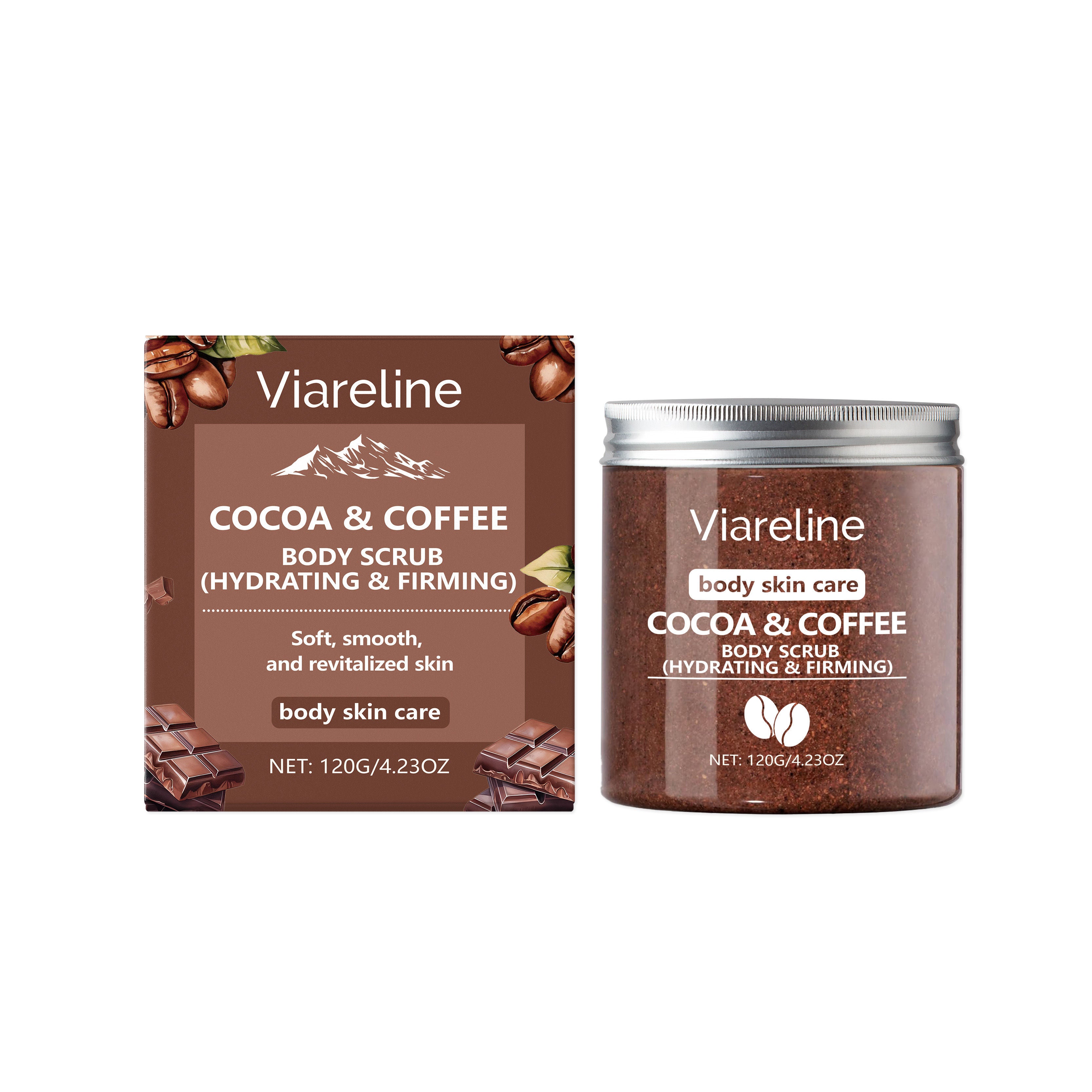 Coffee Body Scrub, Deep Cleansing, Moisturizing, Smooth Skin, Natural Exfoliant ,120g