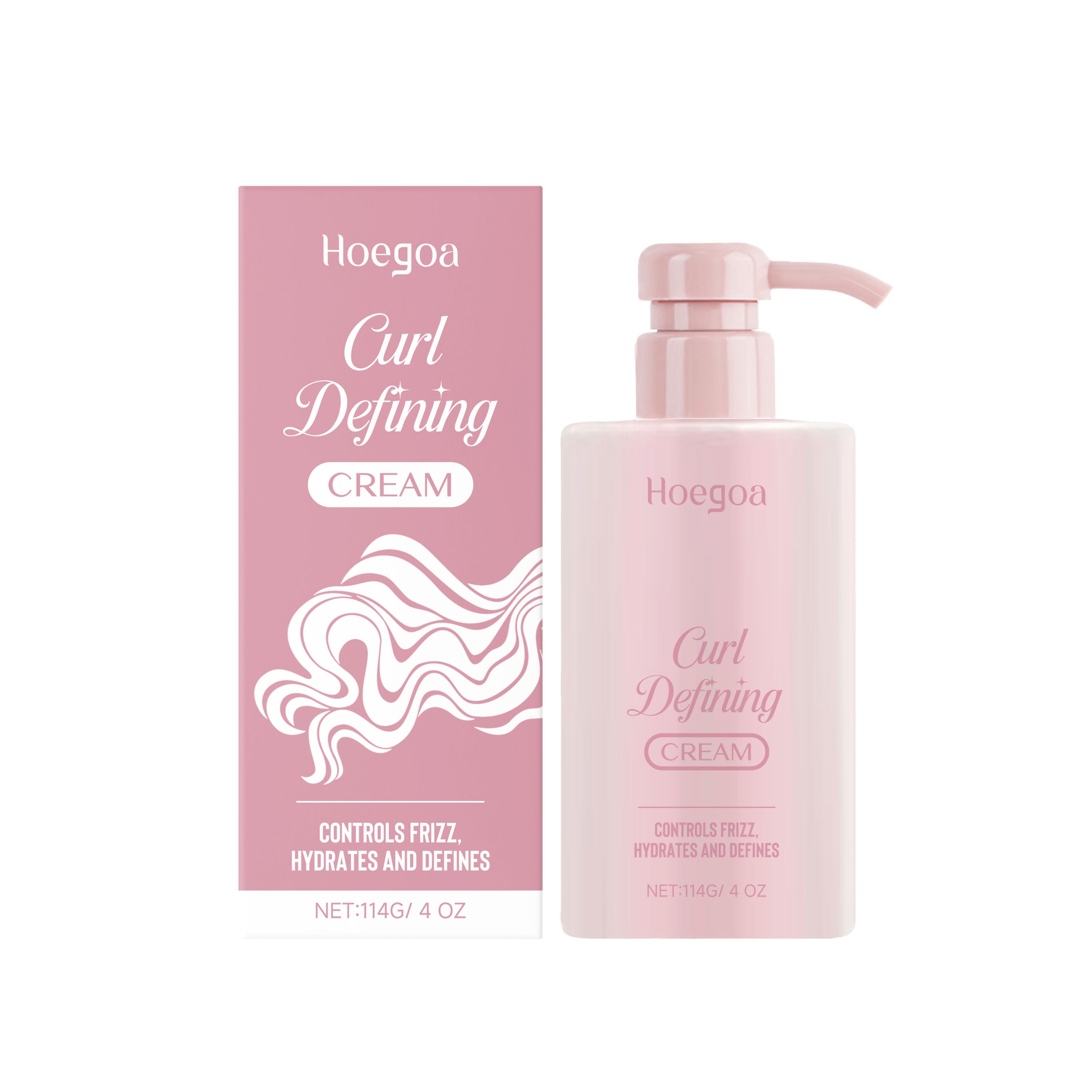 Curly Hair Care Styling Cream, Volumizing Glossy Hair, Natural Curl Enhancer ,114g