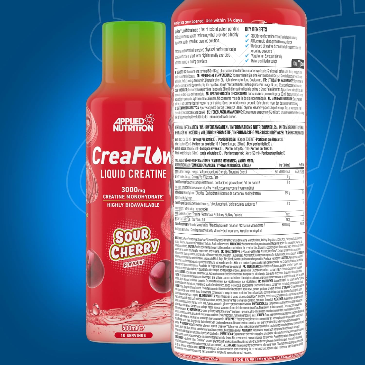 AN CREAFLOW LIQ CREATIN 500 ML SOUR CHERRY