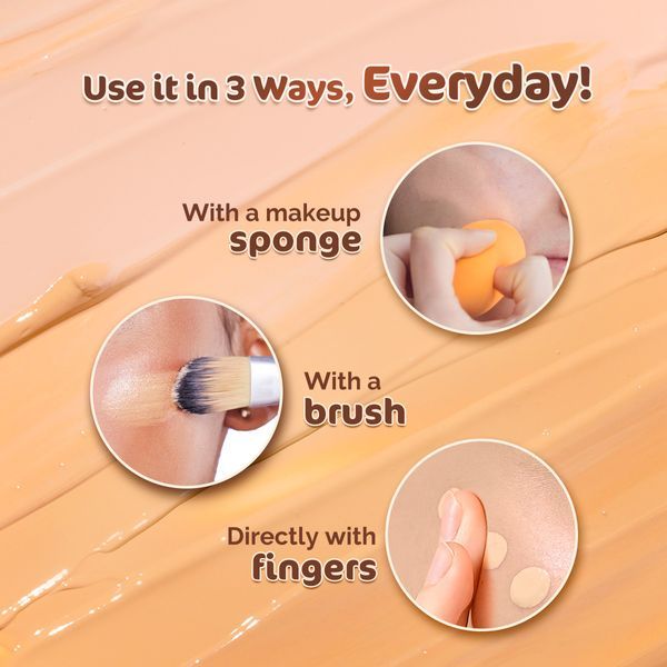 Mamaearth Glow Serum Foundation with Vitamin C & Turmeric for 12 Hour Long Stay 05 Beige Glow 30 ml