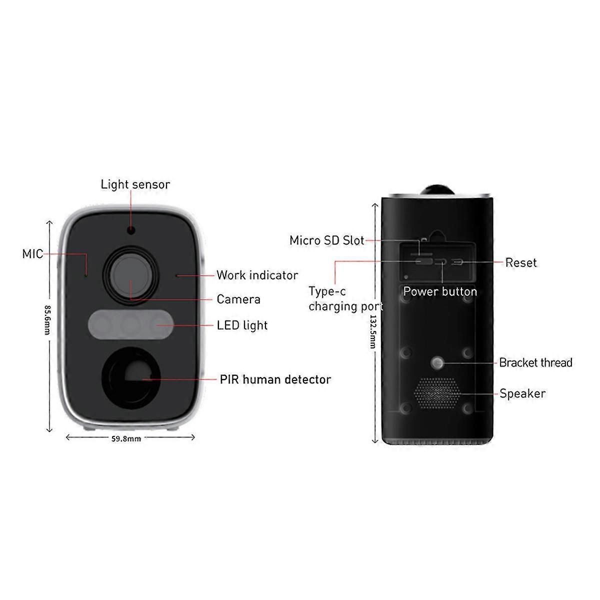4G Wireless Outdoor Security Camera With Night Vision and PIR
