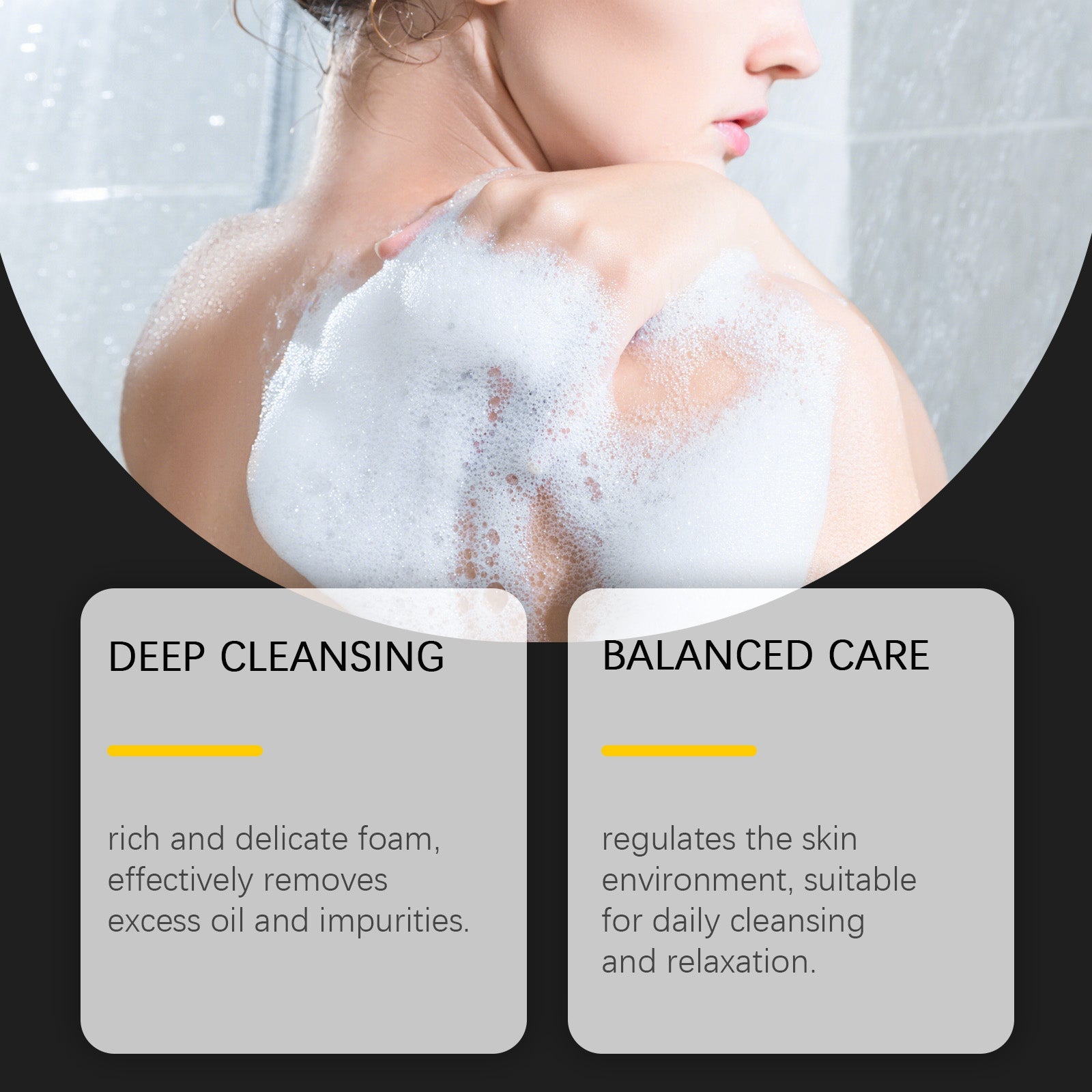 Body Wash, Gentle Moisturizing, Deep Cleansing, Skin Soft & Smooth ,100ml