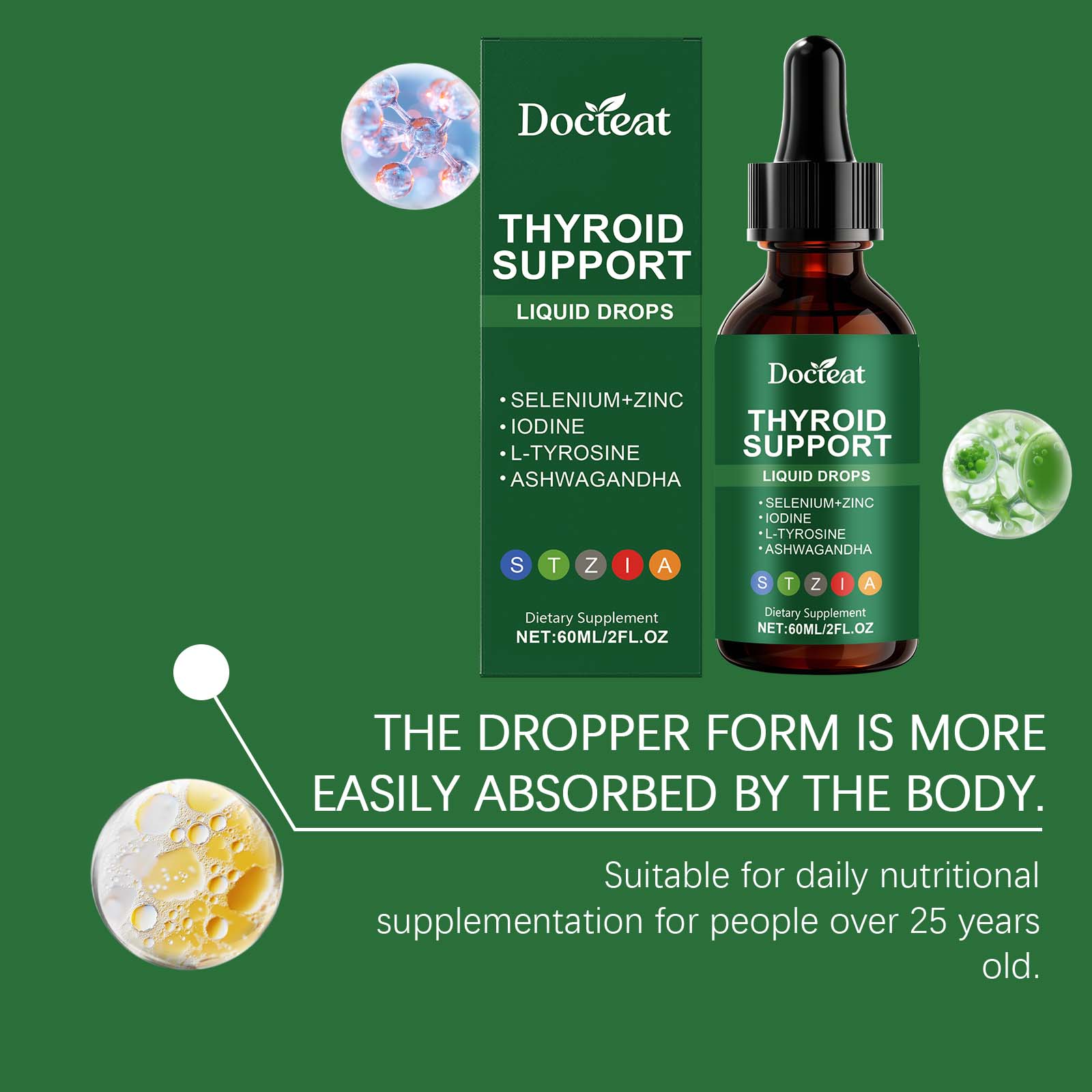 Body Care Drops Daily Gentle Vitality Boost for Women, Natural, Safe ,60ml