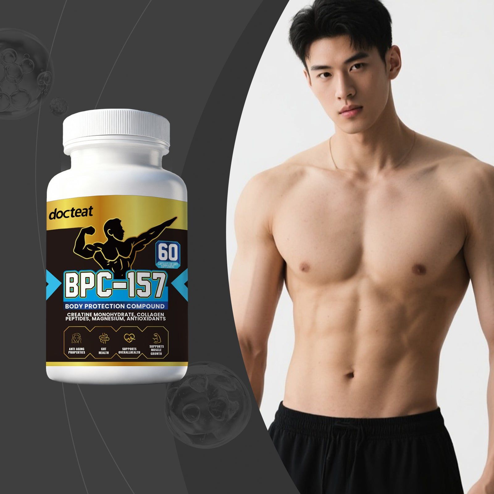 Boost Muscle Endurance, Body Care, Recovery Capsules for Active Lifestyle ,60 capsules