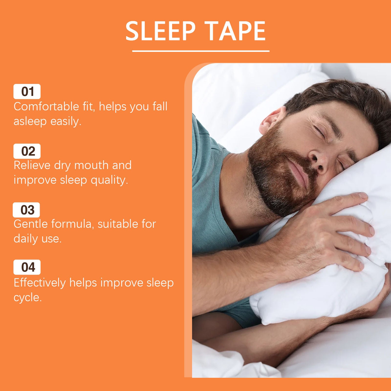 Anti-Snoring Sleep Patch, Sleep Care, Quiet Night, Breathable, Comfortable ,30pcs