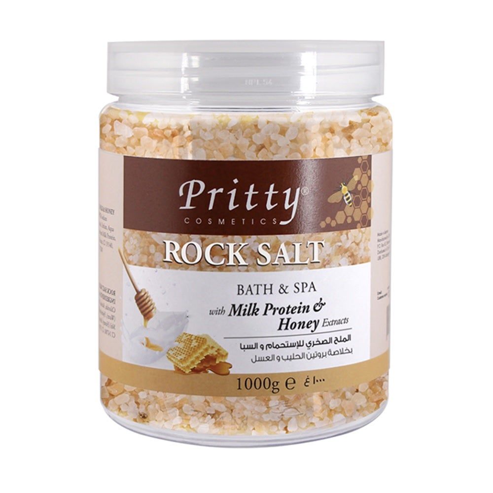 Pritty Rock Salt, Milk & Honey Extracts, 1 Kg