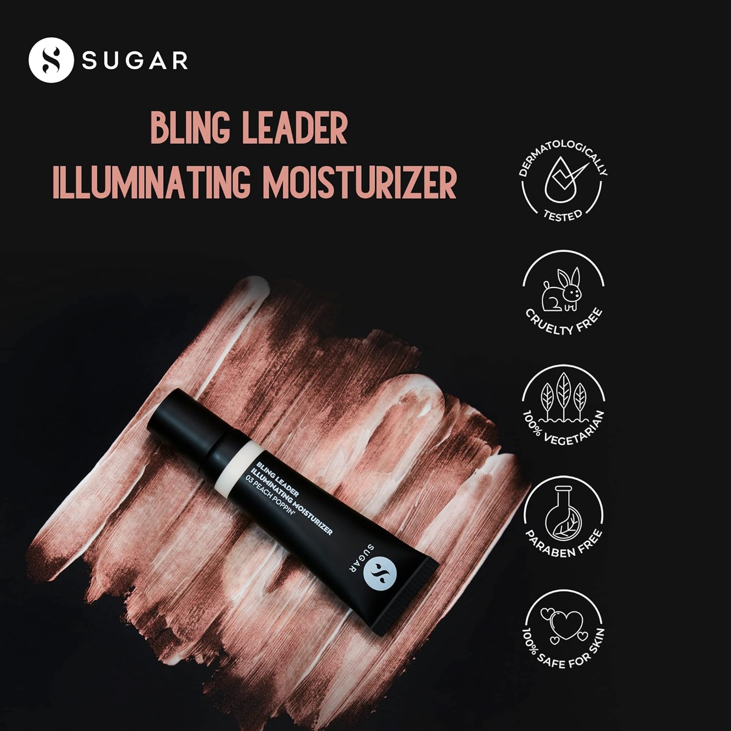 SUGAR Bling Leader Illuminating Moisturizer - 03 Peach Poppin