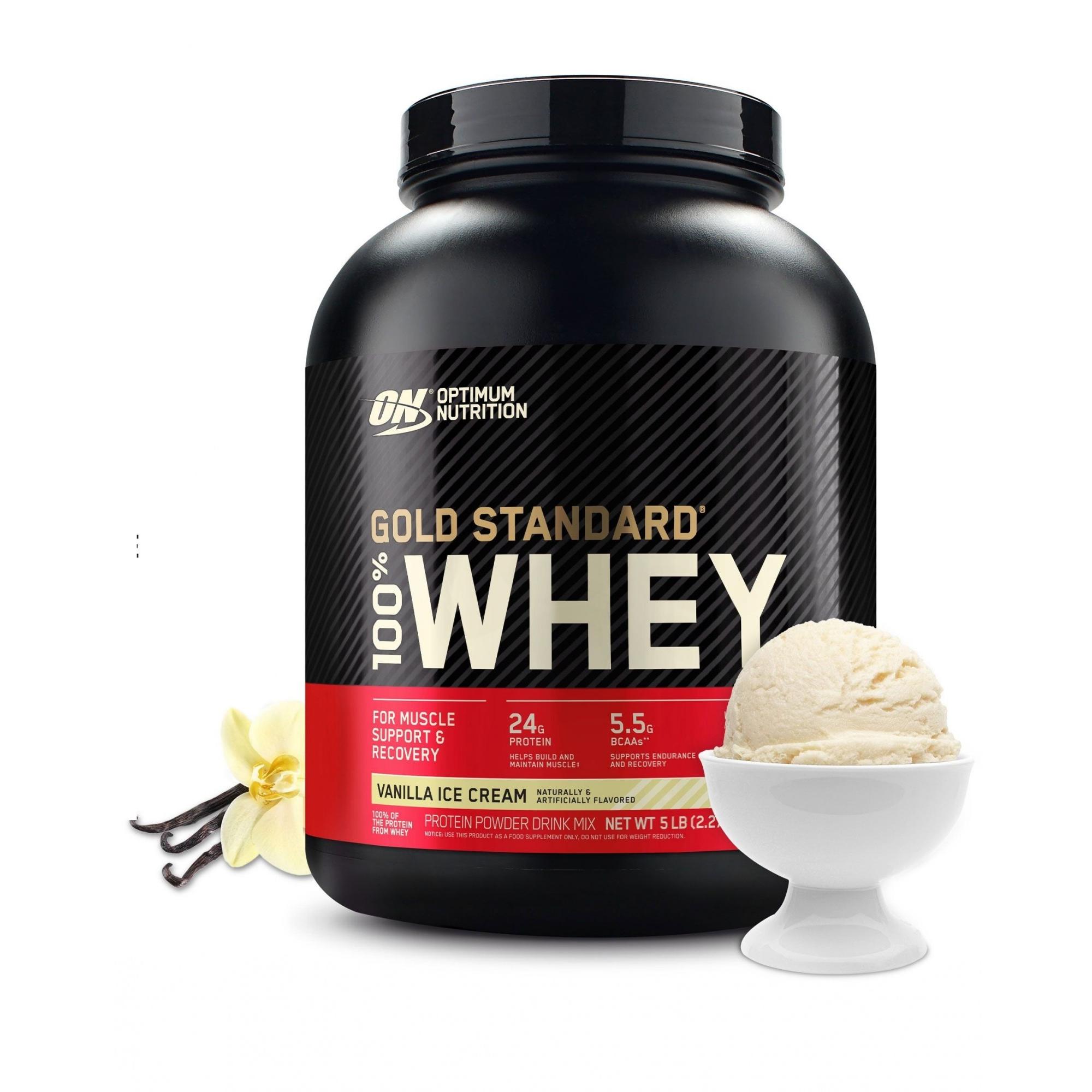ON 100% WHEY GOLD Std 5-LB Vanilla Ice-cream