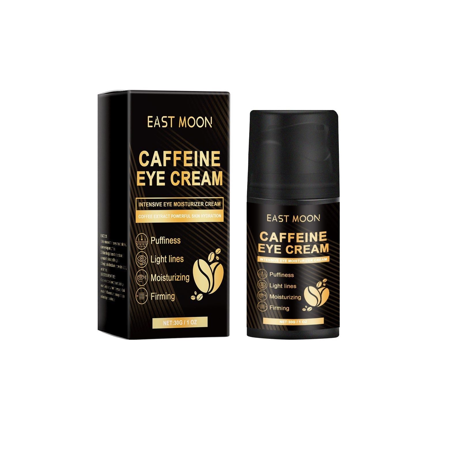 Caffeine Eye Cream, Hydrating, Firming, Compact, Anti-Aging, Brightening ,30g