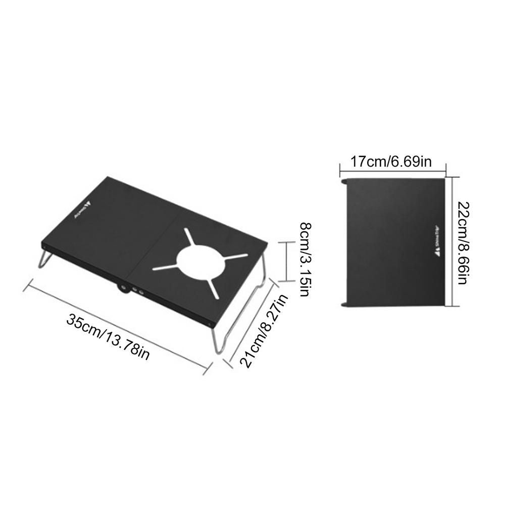 Folding Camping Table Portable Gas Stove Stand Outdoor Mini Picnic Desk For Fishing Hiking