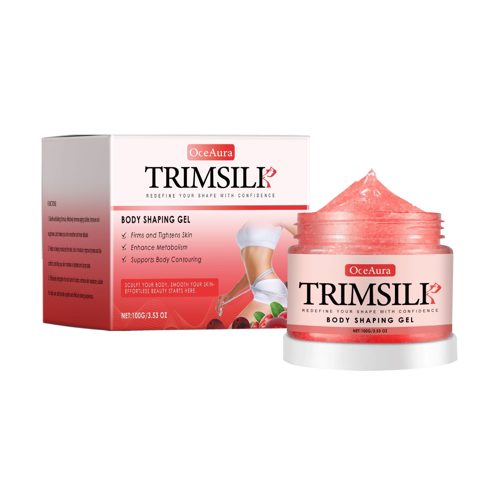 Body Care Gel, Hydrating, Firming, Fat Loss, Skin Massage, Moisturizer ,100g