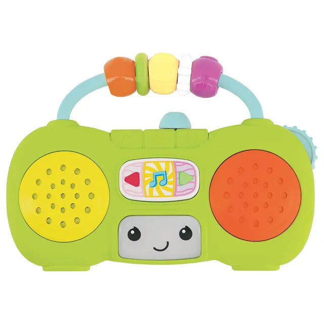 Infantino Music & Light Pretend Mini Boombox – Baby Sensory Toy