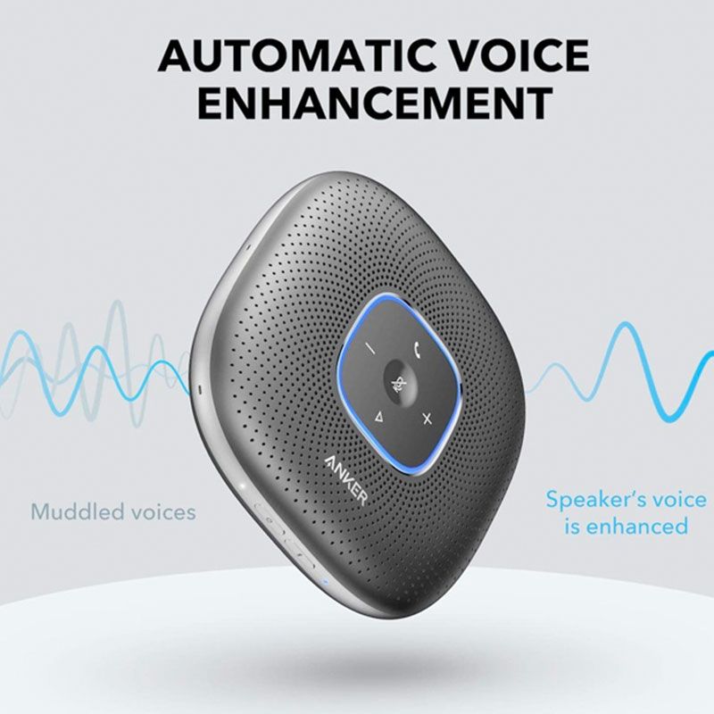 Anker PowerConf Bluetooth Speakerphone, Black