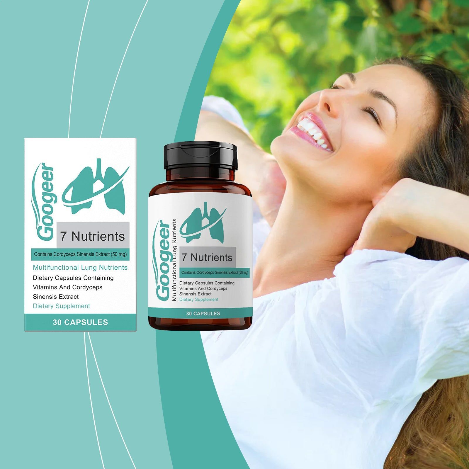 Boost Lung Health Naturally, Respiratory Support, Body Care Capsules ,30pcs