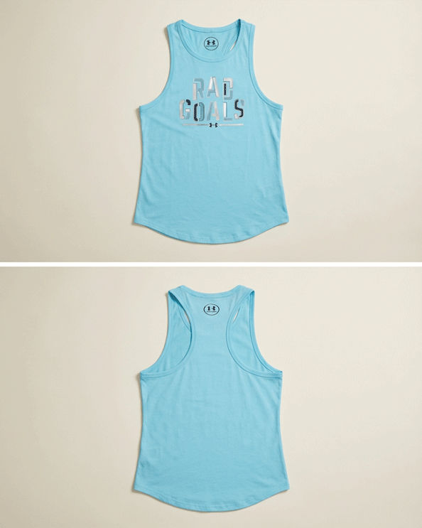 Under Armour-Shirt Blue RD GOALS
