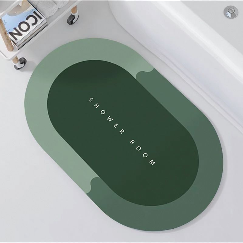 Bath Mat Super Absorbent Floor Mat Quick Drying Bathroom Rug Non Slip Entrance Doormat