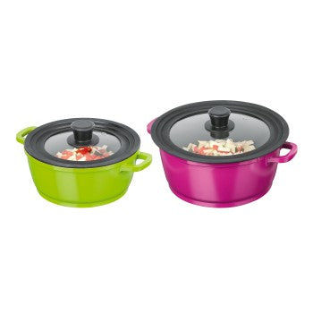 XAVAX 111544 Universal lid with steam hole for pots and pans, 16, 18, 20 cm, glass