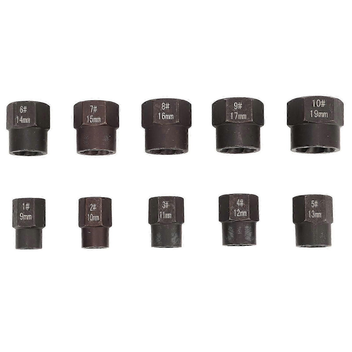 10pcs Damaged Bolt and Nut Remover Socket Extractor Set