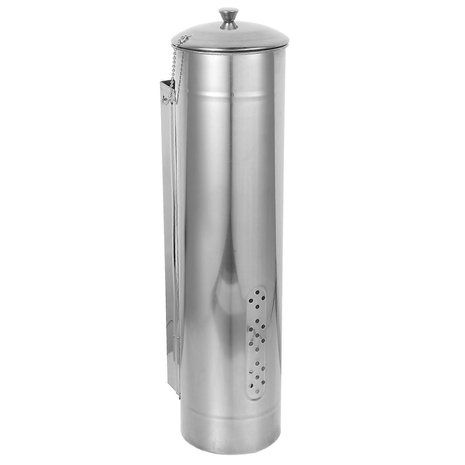 Stainless Steel Cup Dispenser Wall Mount Holder With Lid