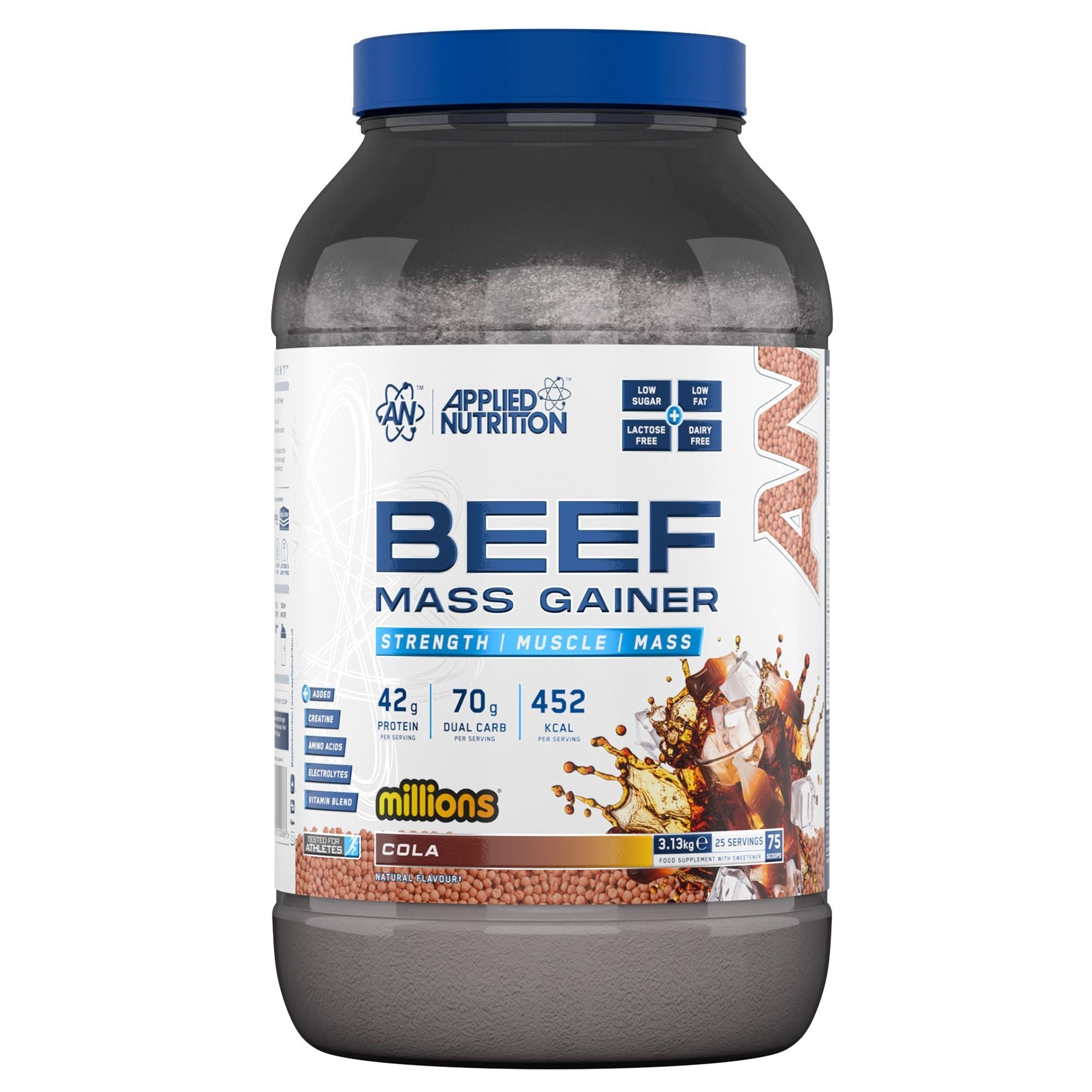 AN BEEF MASS GAINER COLA MILLIONS 3.13 KG