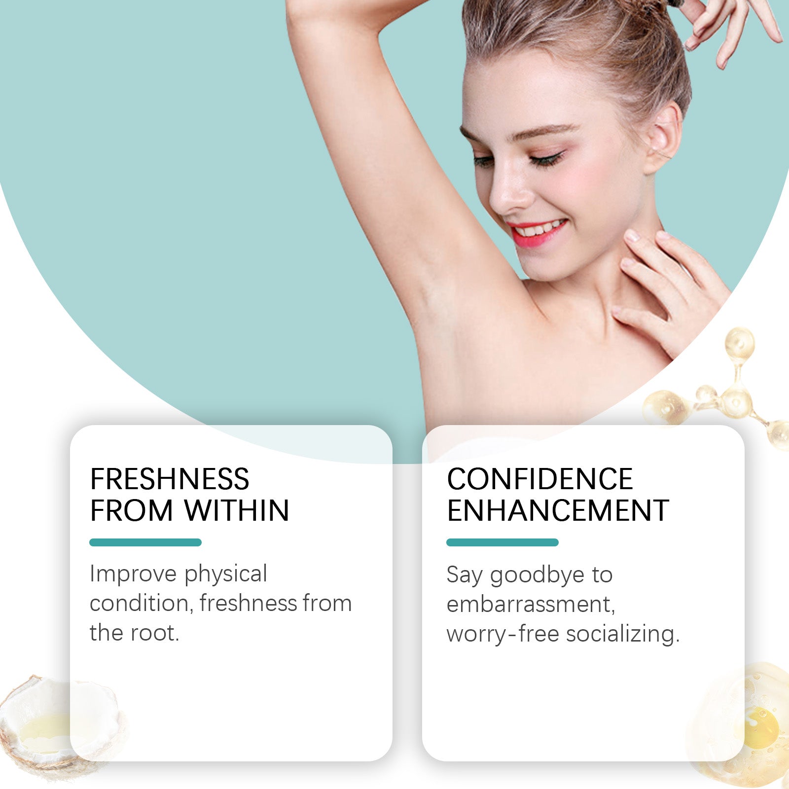 Body Care Deodorant Capsules, Boost Collagen, Freshen Skin, Stay Confident ,30capsules