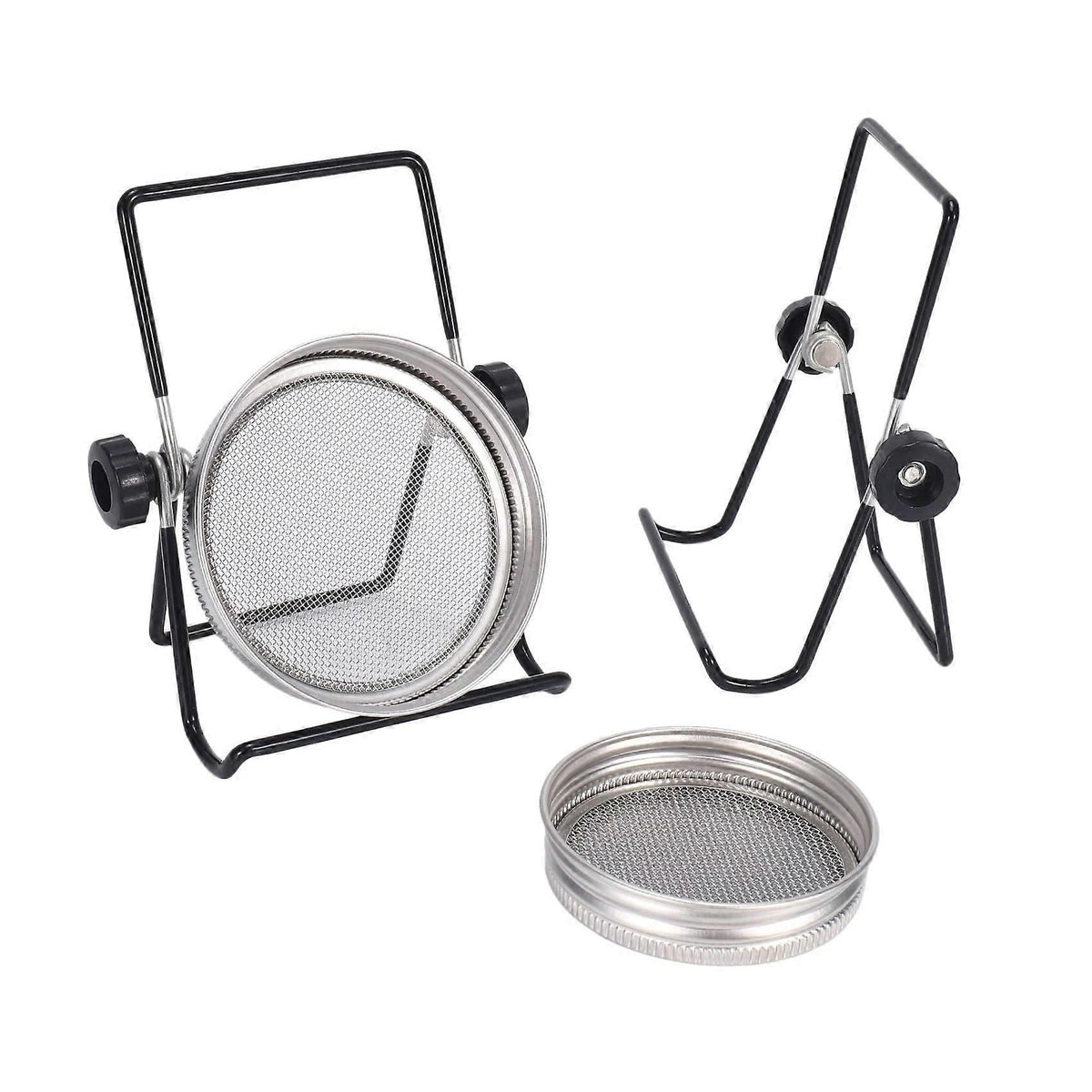 Sprouting Jar Mesh Lids Kit - 4 Pcs Sprouting Lids Stainless Steel