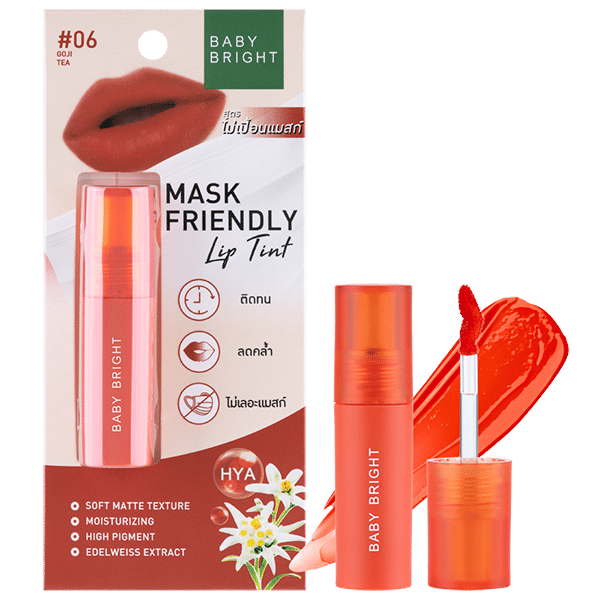 MASK FRIENDLY LIP TINT 2.5G BABY BRIGHT (M) #06 GOJI TEA