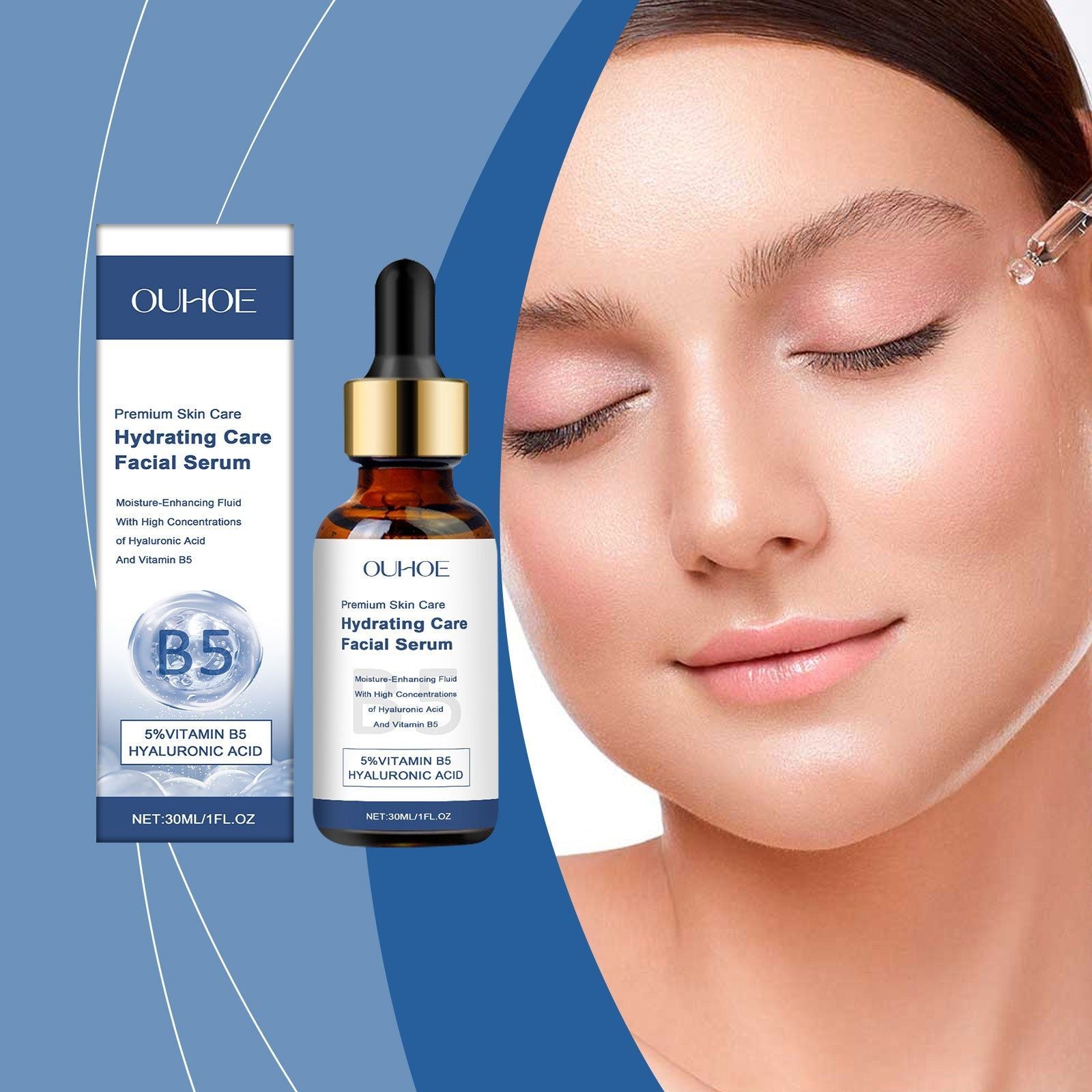 B5 Facial Moisturizer Serum, Hydrating, Anti-Aging, Oil Control, Skin Care ,30ml