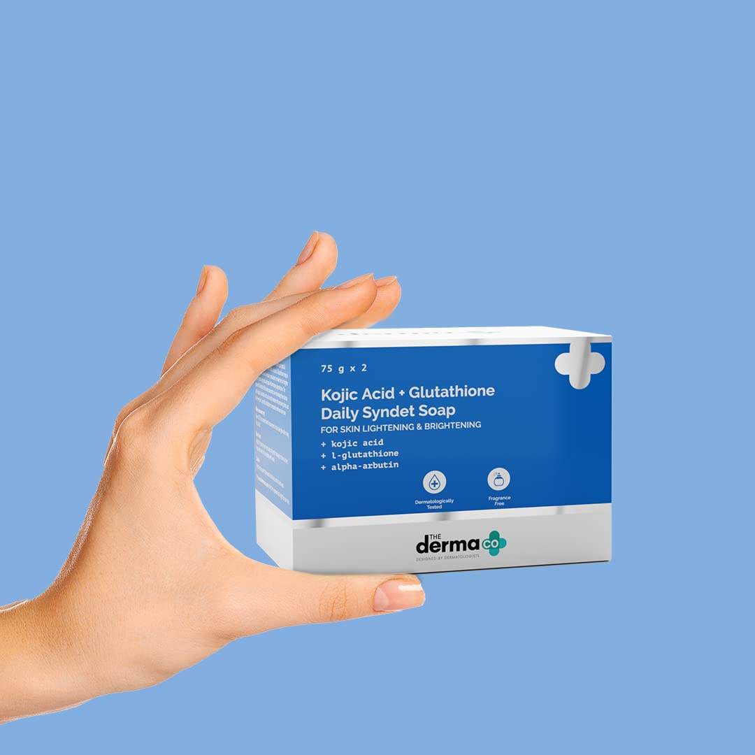 صابون DERMA CO Kajolic Acid + L-Glutathione Daily Syndet 75 جم × 2