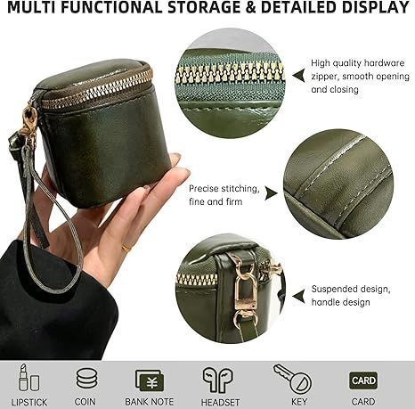 Mini Coin Purse Earphones Holder Bag Storage Bag for Keychain Lipstick Organizer