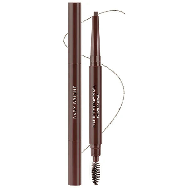 FLAT TIP EYEBROW PENCIL 0.16G BABY BRIGHT (M) #04 DUSKY BROWN